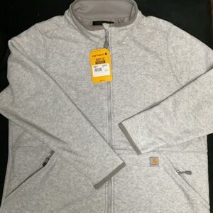 Carhartt Light Gray Zip-Up Fleece